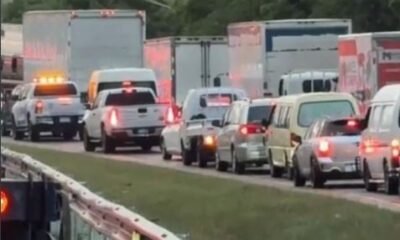 Caos en la Autovía del Este tras accidente entre camiones