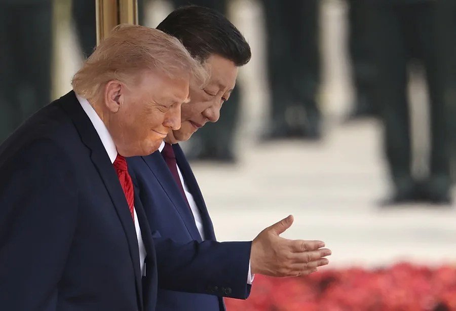 El presidente chino Xi Jinping y el presidente estadounidense Donald Trump 