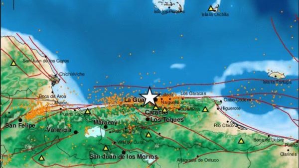 Nuevo sismo de 4,0 estremece a Venezuela y se siente en Caracas imagen